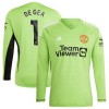 Nogometni Dres Manchester United De Gea 1 Domaći Golmanski 23/24 Dugi rukav